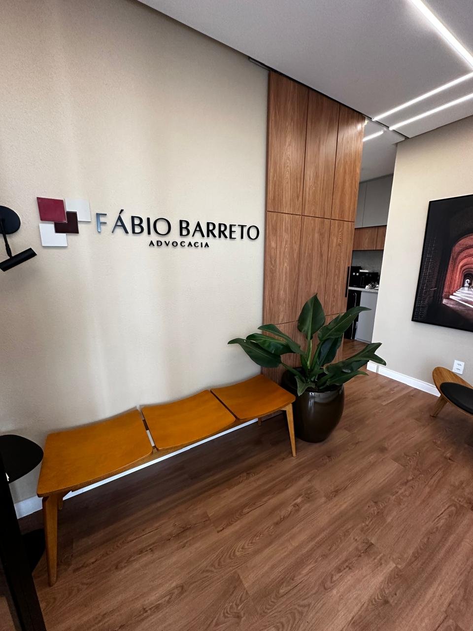Recepção do escritório Fábio Barreto Advocacia